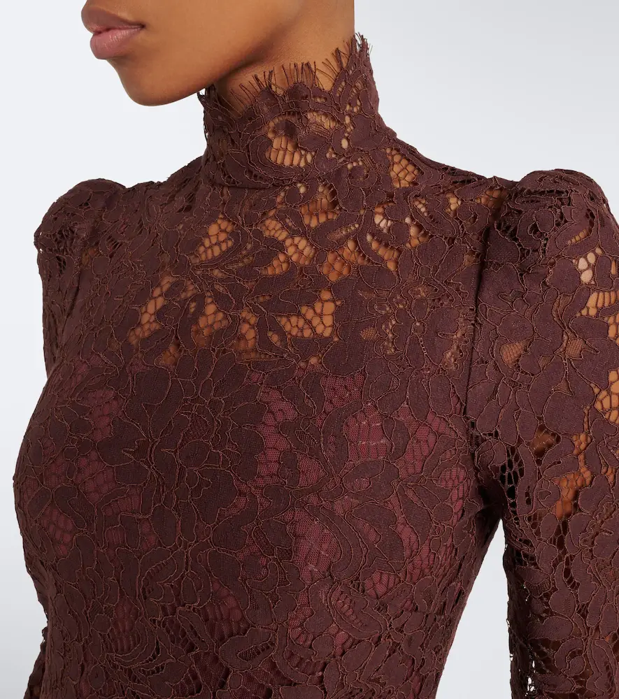 DE LA VALI Bodita draped cotton-blend lace gown | Thumbnail 5 DE LA VALI Bodita draped cotton-blend lace gown | Thumbnail 5