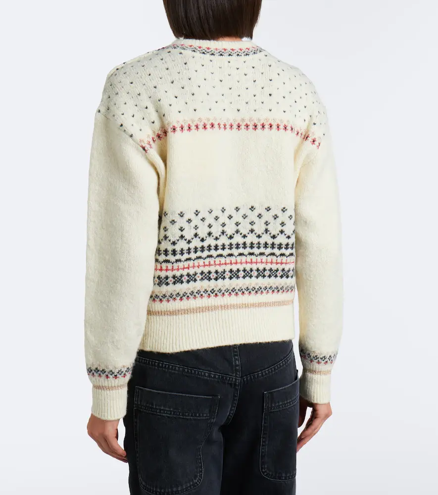 Marant Étoile Zoe Fair Isle cotton and wool-blend sweater | Thumbnail 3 Marant Étoile Zoe Fair Isle cotton and wool-blend sweater | Thumbnail 3