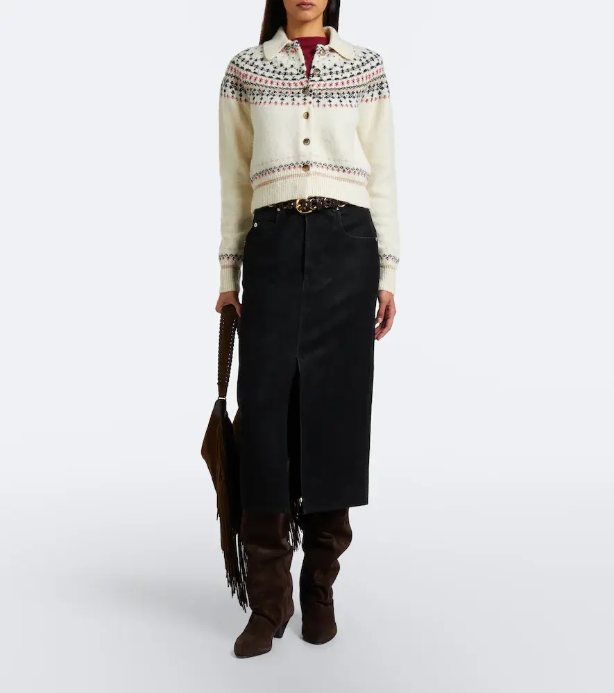 Marant Étoile Zoe Fair Isle cotton and wool-blend cardigan | Thumbnail 5 Marant Étoile Zoe Fair Isle cotton and wool-blend cardigan | Thumbnail 5