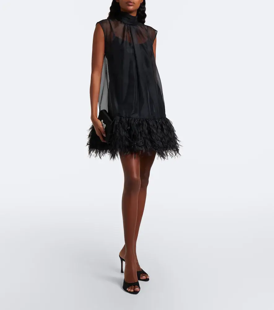 Simkhai Shirya fringed organza minidress | Thumbnail 4