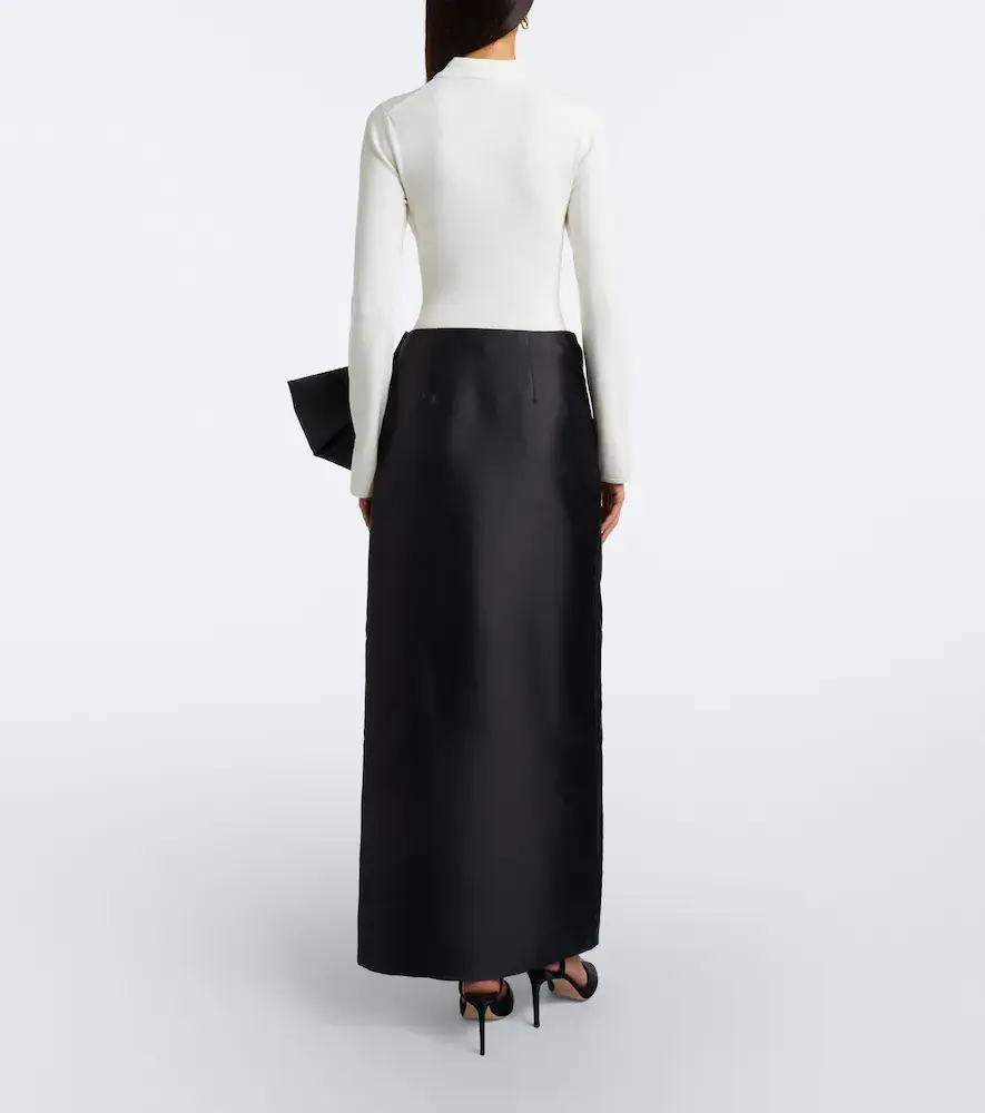 Simkhai Coralyne bow-detail knitted satin gown | Thumbnail 4 Simkhai Coralyne bow-detail knitted satin gown | Thumbnail 4