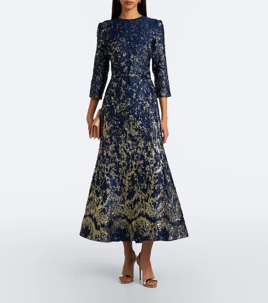 Simkhai Claravelle belted jacquard cocktail dress | Thumbnail 2 Simkhai Claravelle belted jacquard cocktail dress | Thumbnail 2