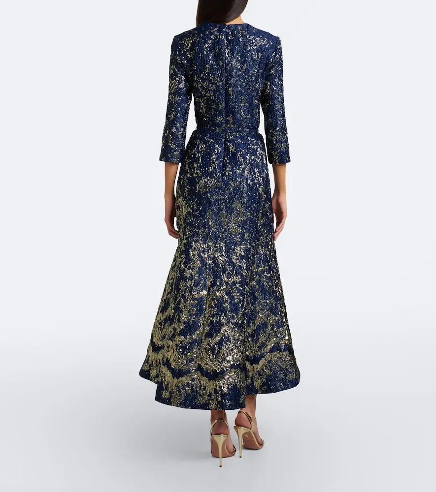 Simkhai Claravelle belted jacquard cocktail dress | Thumbnail 6 Simkhai Claravelle belted jacquard cocktail dress | Thumbnail 6