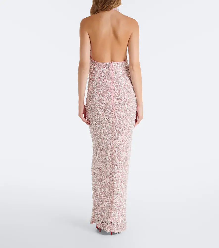 LA FUORI Là Fuori Isolde sequined halterneck gown | Thumbnail 6 LA FUORI Là Fuori Isolde sequined halterneck gown | Thumbnail 6