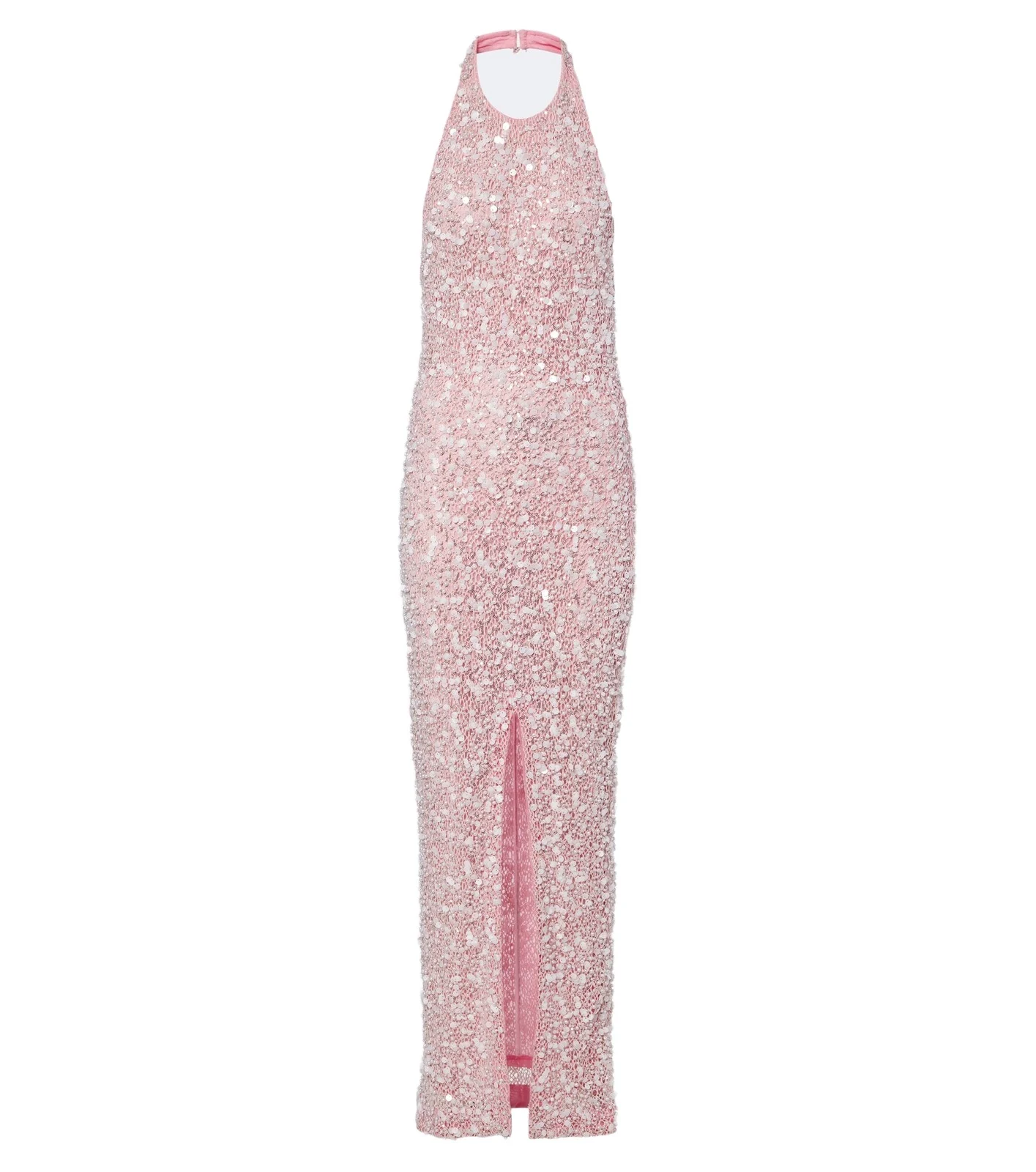 Là Fuori Isolde sequined halterneck gown