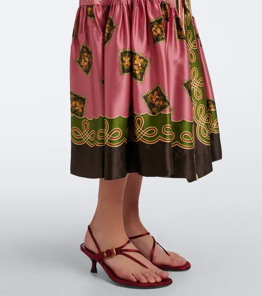 ALÉMAIS Alémais Lacey belted printed silk satin shirt dress | Thumbnail 6 ALÉMAIS Alémais Lacey belted printed silk satin shirt dress | Thumbnail 6