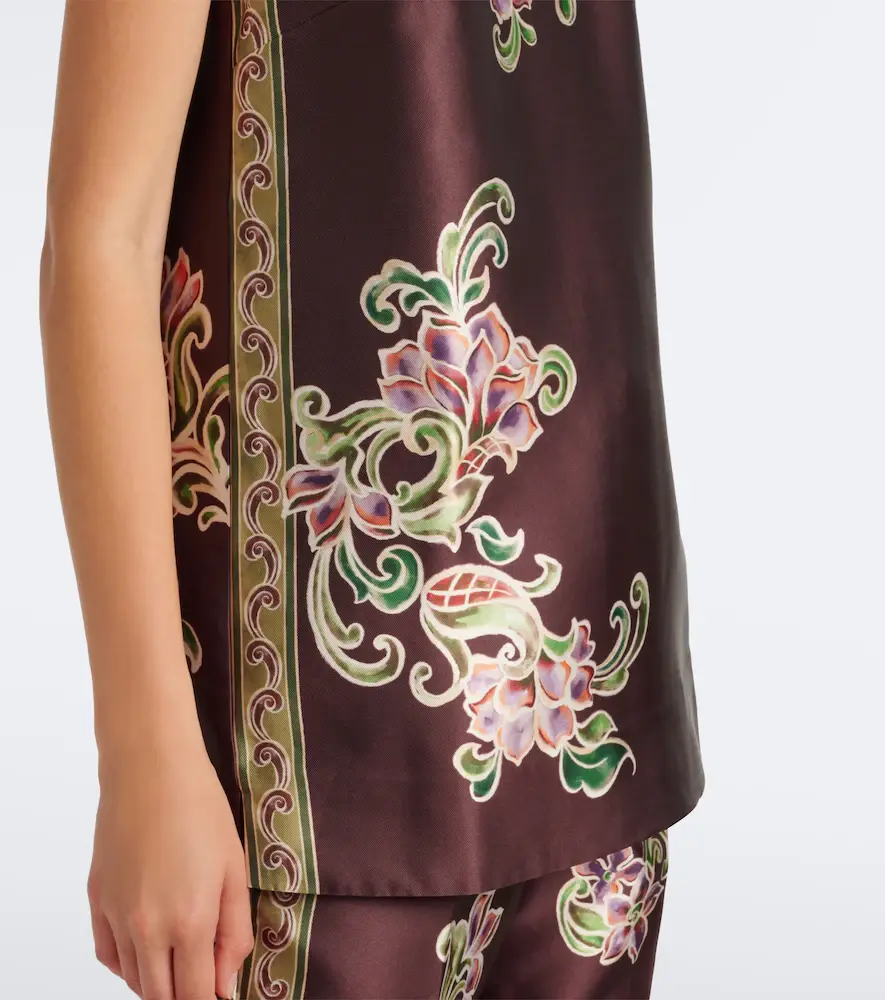 ALÉMAIS Alémais Josie floral satin top | Thumbnail 2 ALÉMAIS Alémais Josie floral satin top | Thumbnail 2