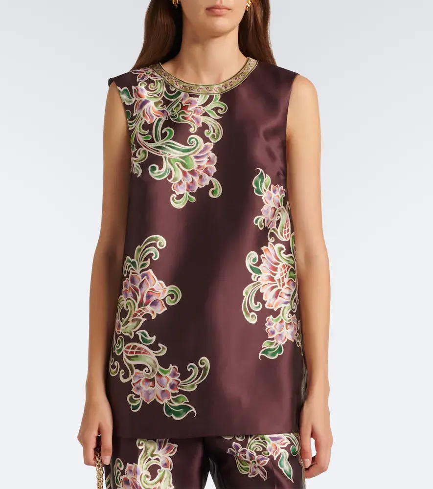 ALÉMAIS Alémais Josie floral satin top | Thumbnail 6 ALÉMAIS Alémais Josie floral satin top | Thumbnail 6