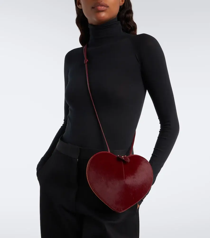 Alaïa Alaïa Le Caur calf hair and leather crossbody bag | Thumbnail 5