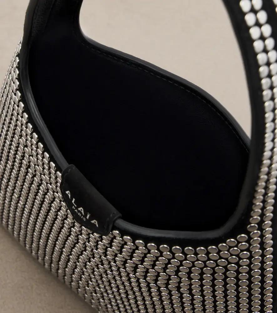 Alaïa Alaïa Mini studded suede top-handle bag | Thumbnail 2 Alaïa Alaïa Mini studded suede top-handle bag | Thumbnail 2