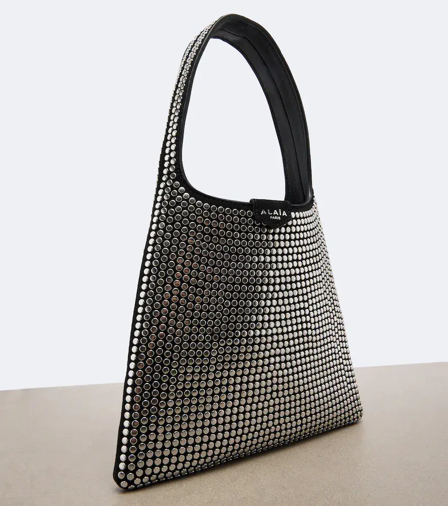 Alaïa Alaïa Mini studded suede top-handle bag | Thumbnail 4 Alaïa Alaïa Mini studded suede top-handle bag | Thumbnail 4