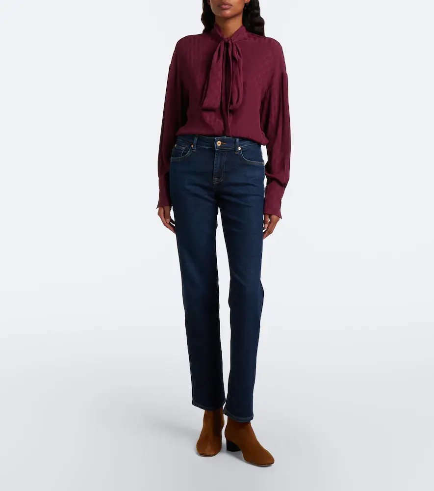 7 For All Mankind Calie straight jeans | Thumbnail 7