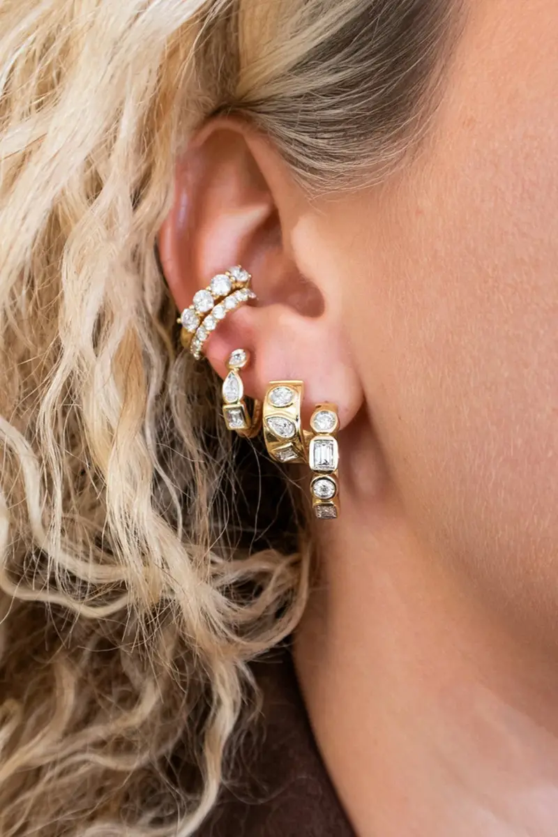 Wish Fine Jewelry 0.51ct Diamond 14K Gold Ear Cuff | Thumbnail 2 Wish Fine Jewelry 0.51ct Diamond 14K Gold Ear Cuff | Thumbnail 2