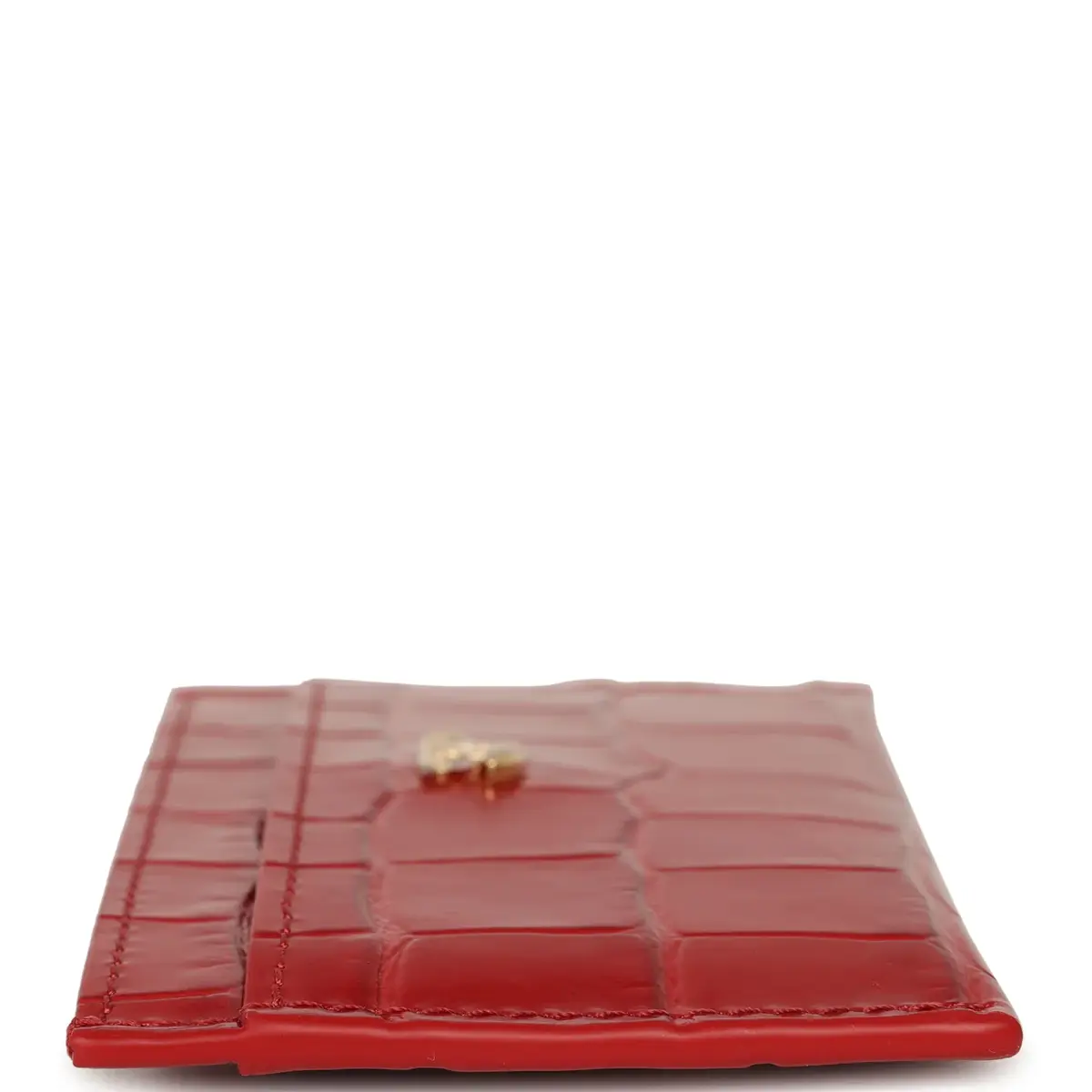 Chanel Chanel CC Card Holder Wallet Dark Red Croc Embossed Calfskin Gold Hardware | Thumbnail 5 Chanel Chanel CC Card Holder Wallet Dark Red Croc Embossed Calfskin Gold Hardware | Thumbnail 5