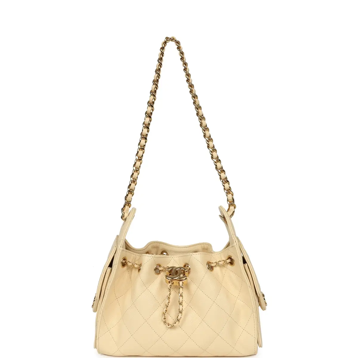 Chanel Chanel Mini 25 Hobo Bag Ecru Caviar Gold Hardware | Thumbnail 7 Chanel Chanel Mini 25 Hobo Bag Ecru Caviar Gold Hardware | Thumbnail 7