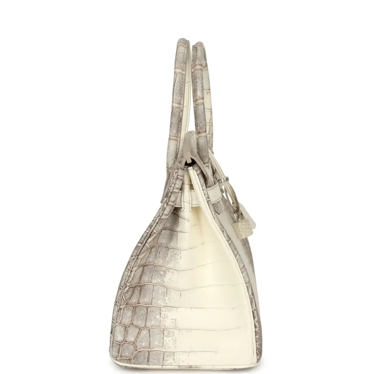 HERMÈS Hermes Birkin 30 Himalaya Niloticus Crocodile Palladium Hardware | Thumbnail 3
