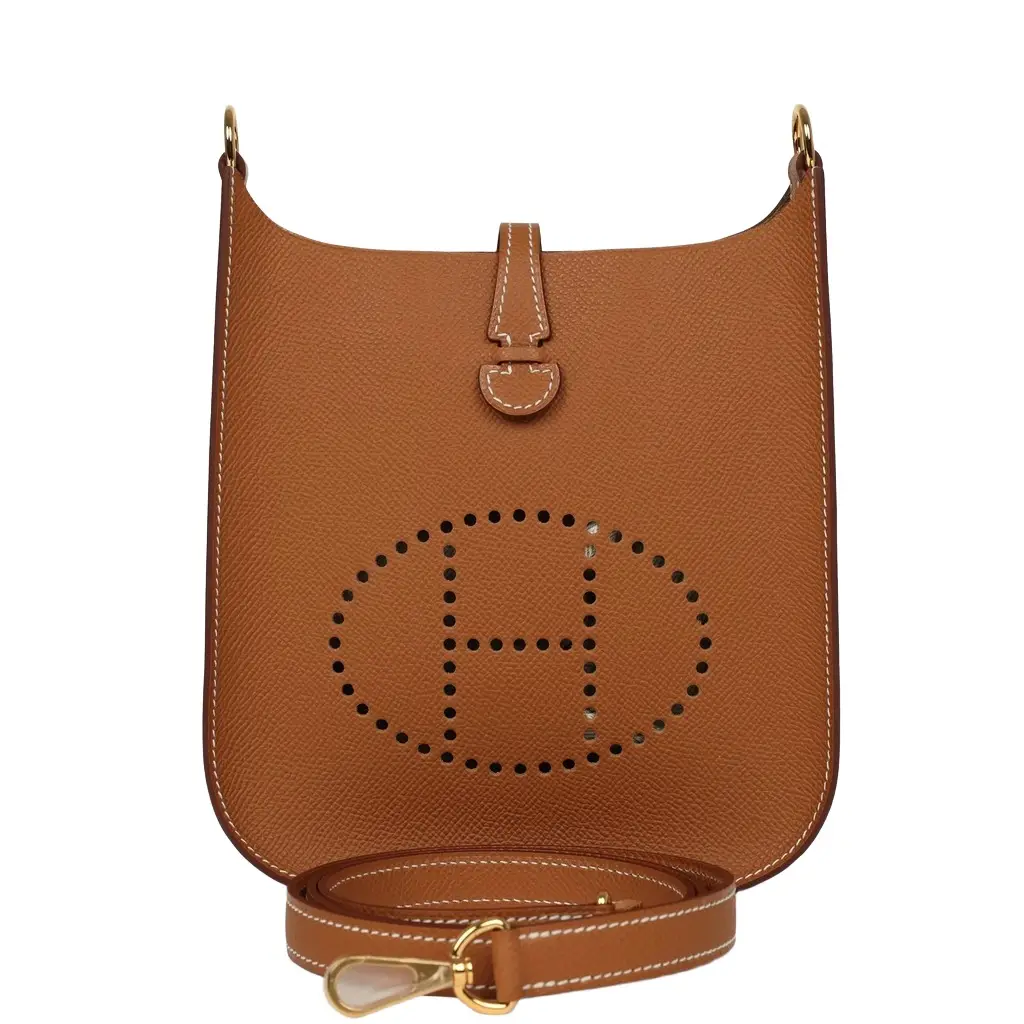 HERMÈS Hermes Evelyne Sellier TPM Gold Epsom Gold Hardware