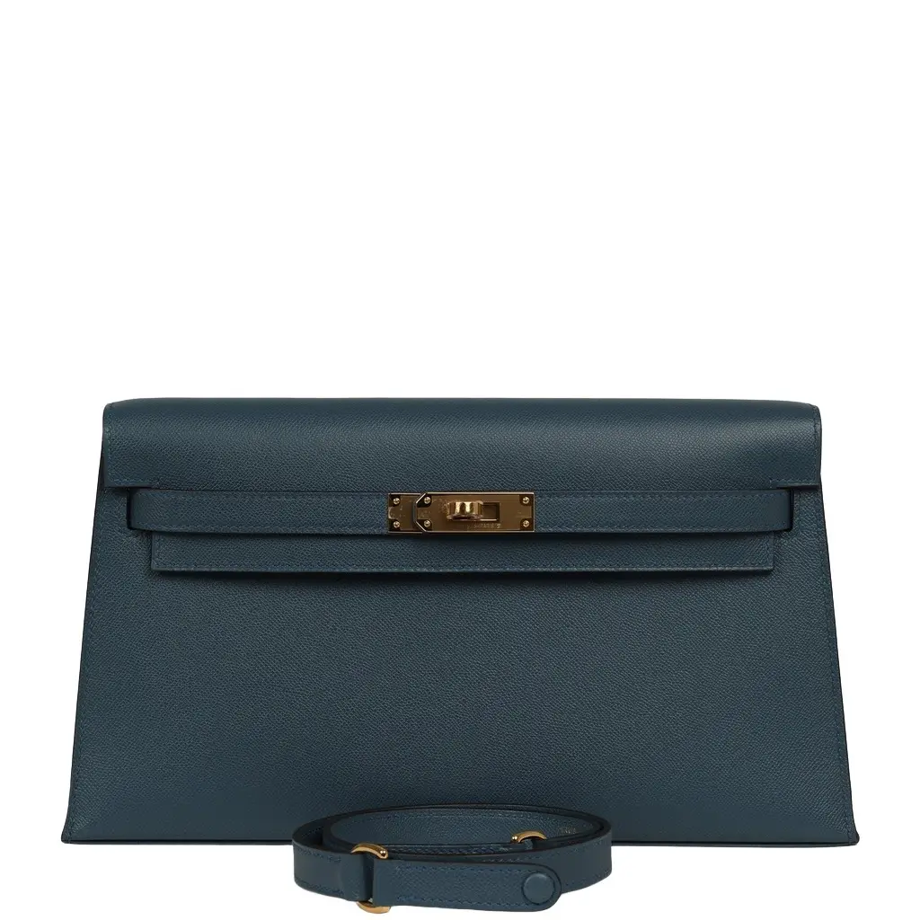 Hermes Kelly Elan Bleu Tempete Madame Gold Hardware Hermes Kelly Elan Bleu Tempete Madame Gold Hardware