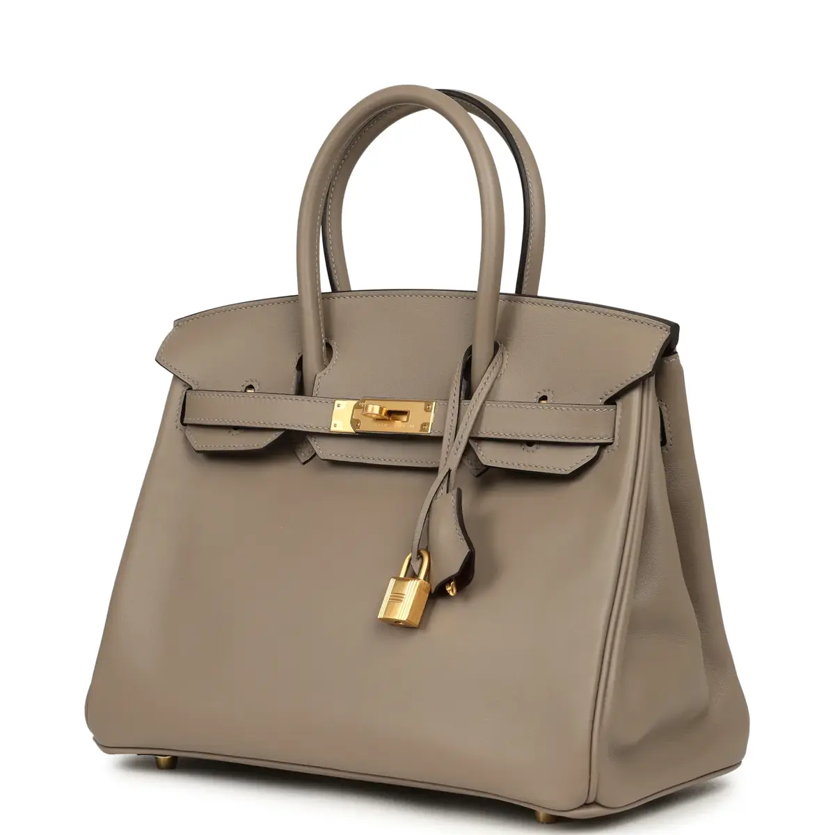 HERMÈS Hermes Special Order (HSS) Birkin 30 Gris Asphalt Verso Swift Brushed Gold Hardware | Thumbnail 5