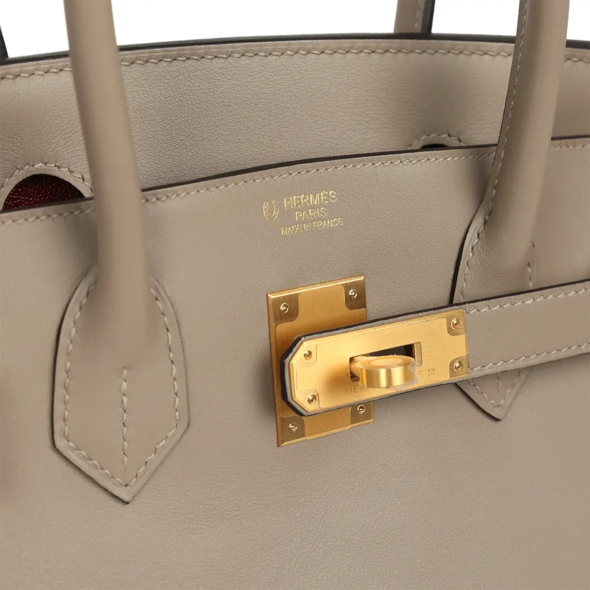 HERMÈS Hermes Special Order (HSS) Birkin 30 Gris Asphalt Verso Swift Brushed Gold Hardware | Thumbnail 7