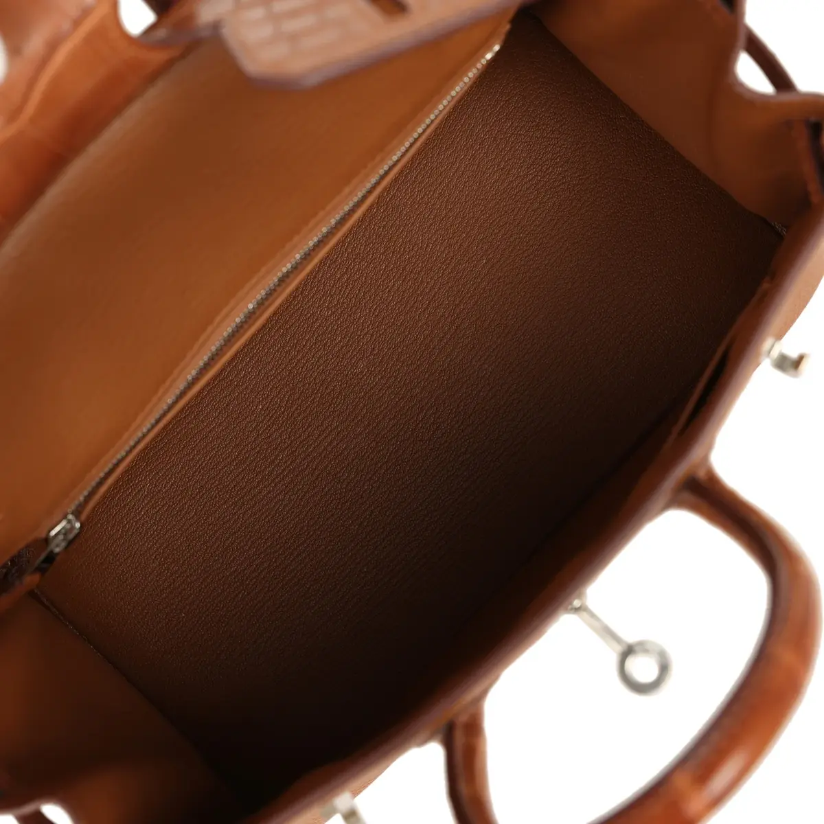 HERMÈS Pre-owned Hermes Birkin 25 Gold Togo, Matte Alligator Touch Palladium Hardware | Thumbnail 9