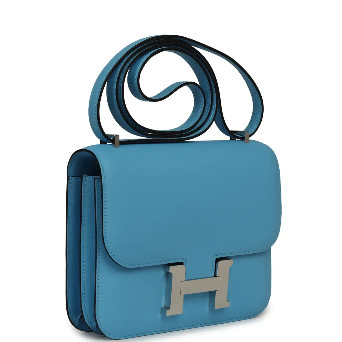 HERMÈS Pre-owned Hermes Constance 18 Celeste Swift Palladium Hardware | Thumbnail 2 HERMÈS Pre-owned Hermes Constance 18 Celeste Swift Palladium Hardware | Thumbnail 2