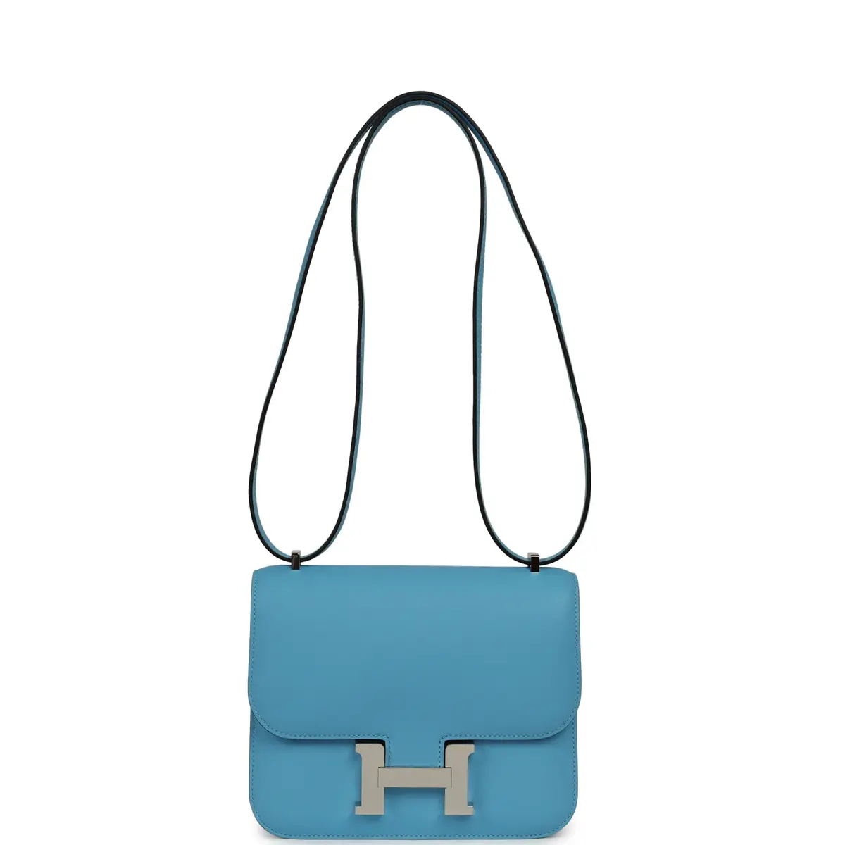 HERMÈS Pre-owned Hermes Constance 18 Celeste Swift Palladium Hardware | Thumbnail 7 HERMÈS Pre-owned Hermes Constance 18 Celeste Swift Palladium Hardware | Thumbnail 7
