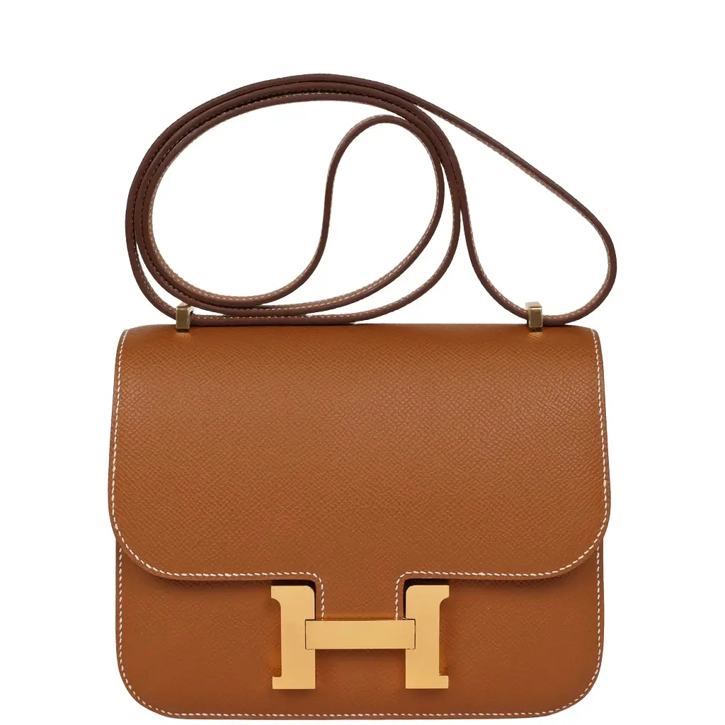 Pre-owned Hermes Constance 18 Gold Epsom Gold Hardware Pre-owned Hermes Constance 18 Gold Epsom Gold Hardware