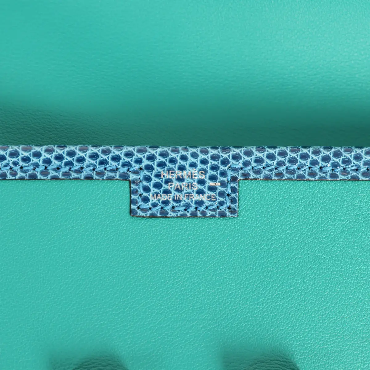 HERMÈS Pre-owned Hermes Jige Elan 29 Bleu Paon Swift, Mykonos Varanus Niloticus Lizard Touch | Thumbnail 7 HERMÈS Pre-owned Hermes Jige Elan 29 Bleu Paon Swift, Mykonos Varanus Niloticus Lizard Touch | Thumbnail 7