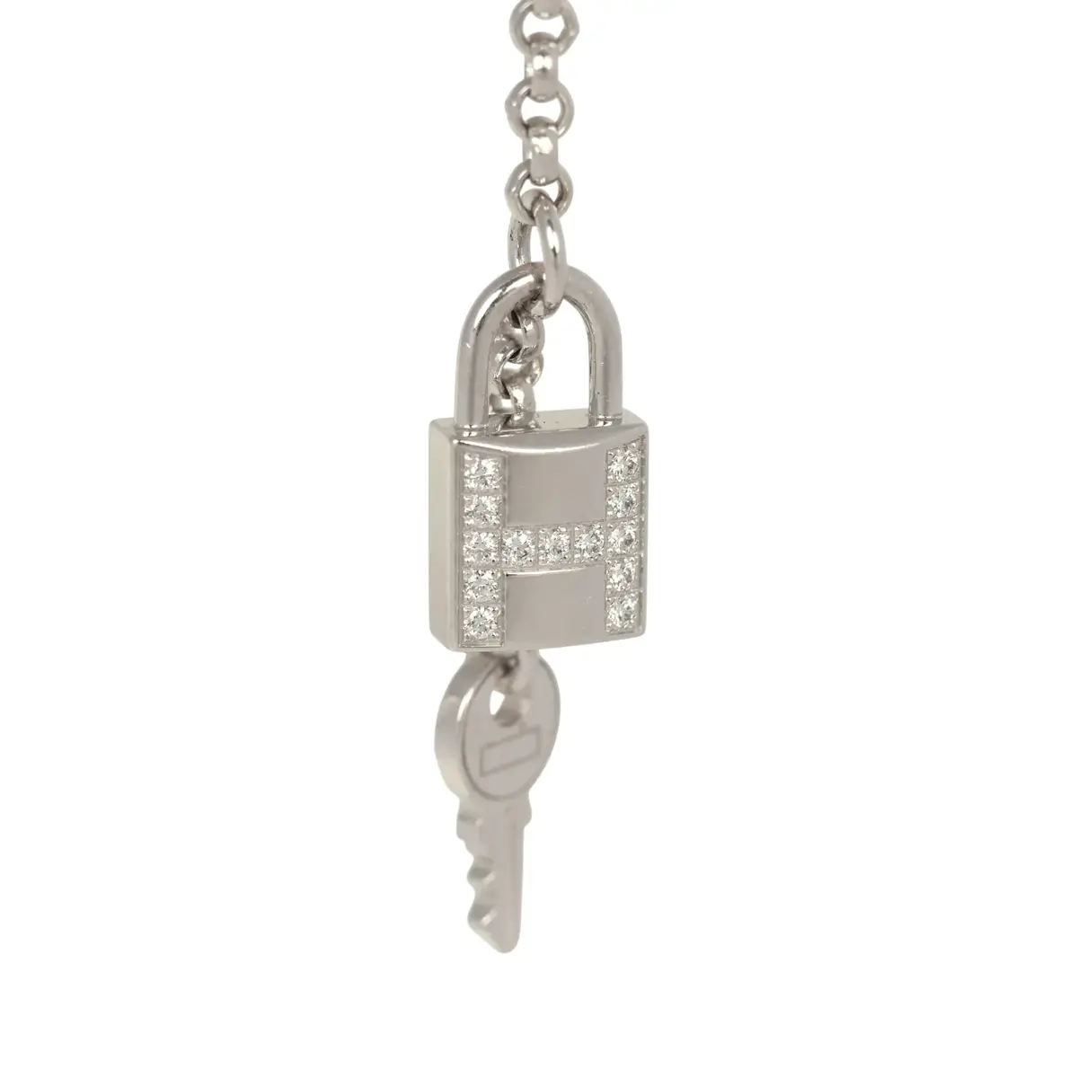 HERMÈS Pre-owned Hermes Kelly Clochette Earrings Diamonds | Thumbnail 3