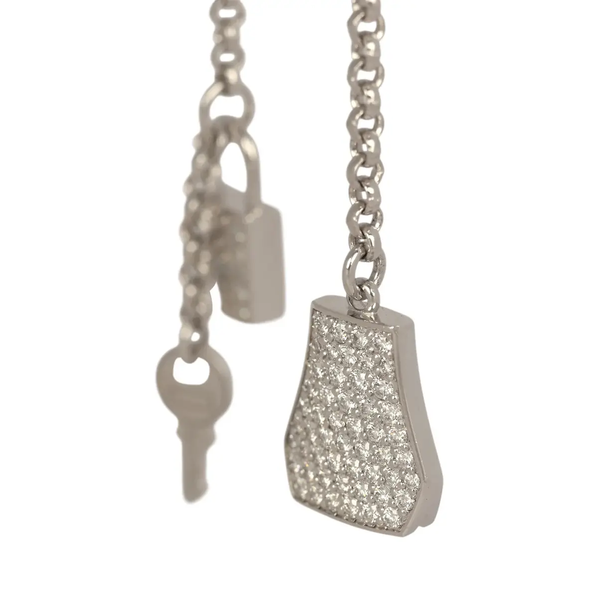 HERMÈS Pre-owned Hermes Kelly Clochette Earrings Diamonds | Thumbnail 4