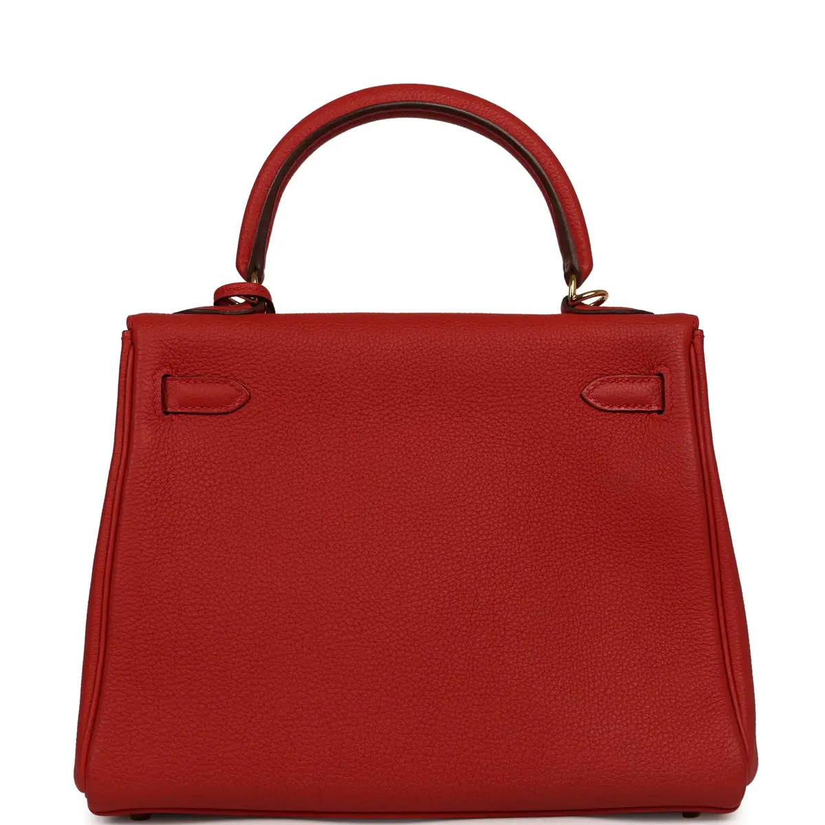HERMÈS Pre-owned Hermes Kelly Retourne 25 Vermillion Togo Gold Hardware | Thumbnail 4
