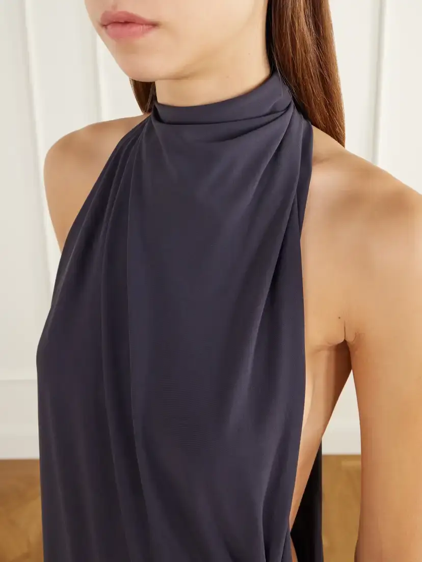 AARON ESH Asymmetric Draped Jersey Maxi Dress | Thumbnail 4 AARON ESH Asymmetric Draped Jersey Maxi Dress | Thumbnail 4