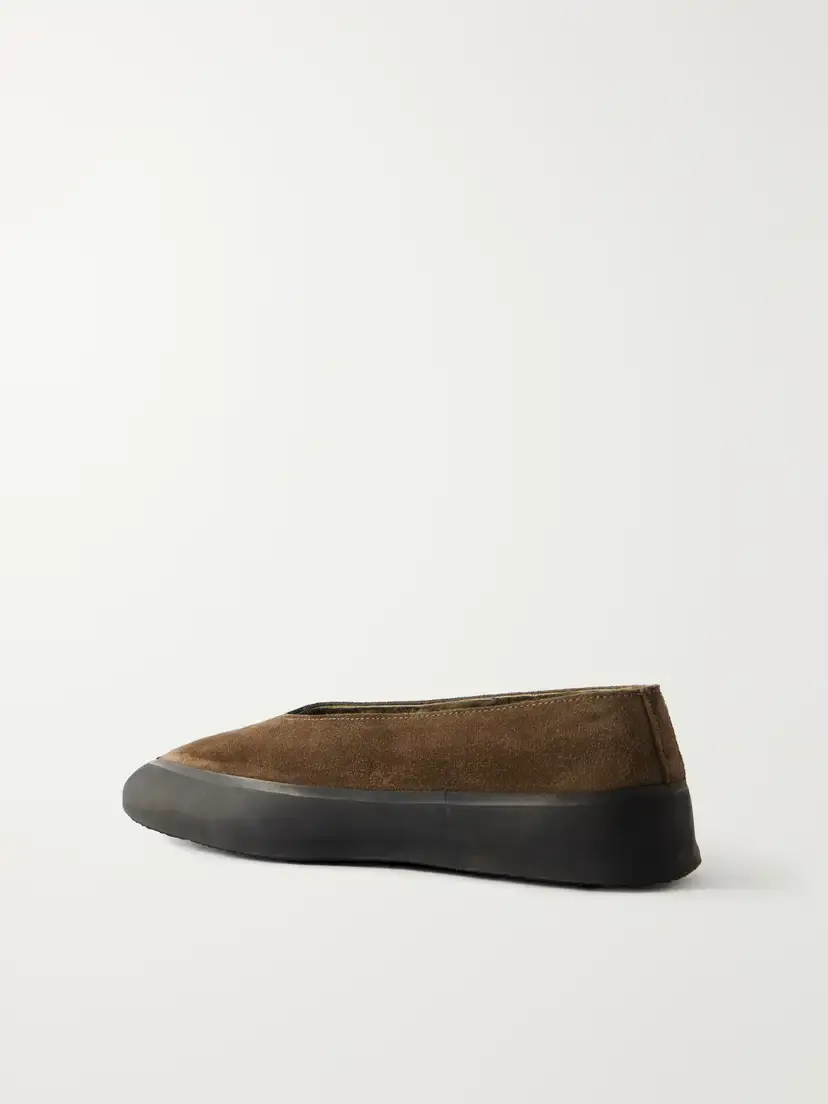Le Monde Béryl Apres Ski Rubber-trimmed Suede Ballet Flats | Thumbnail 3 Le Monde Béryl Apres Ski Rubber-trimmed Suede Ballet Flats | Thumbnail 3