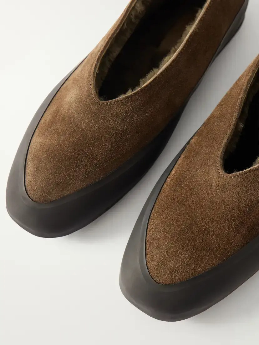 Le Monde Béryl Apres Ski Rubber-trimmed Suede Ballet Flats | Thumbnail 5 Le Monde Béryl Apres Ski Rubber-trimmed Suede Ballet Flats | Thumbnail 5