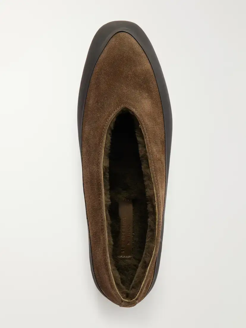 Le Monde Béryl Apres Ski Rubber-trimmed Suede Ballet Flats | Thumbnail 6 Le Monde Béryl Apres Ski Rubber-trimmed Suede Ballet Flats | Thumbnail 6