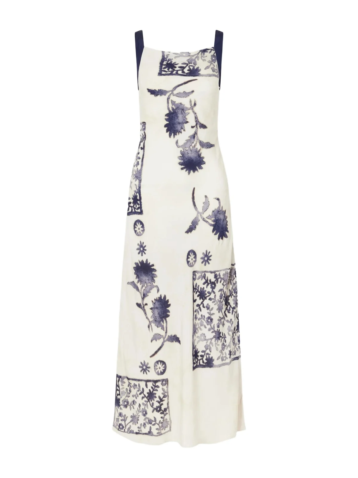 Phillipa Twist-detailed Floral-print Satin Maxi Dress Phillipa Twist-detailed Floral-print Satin Maxi Dress