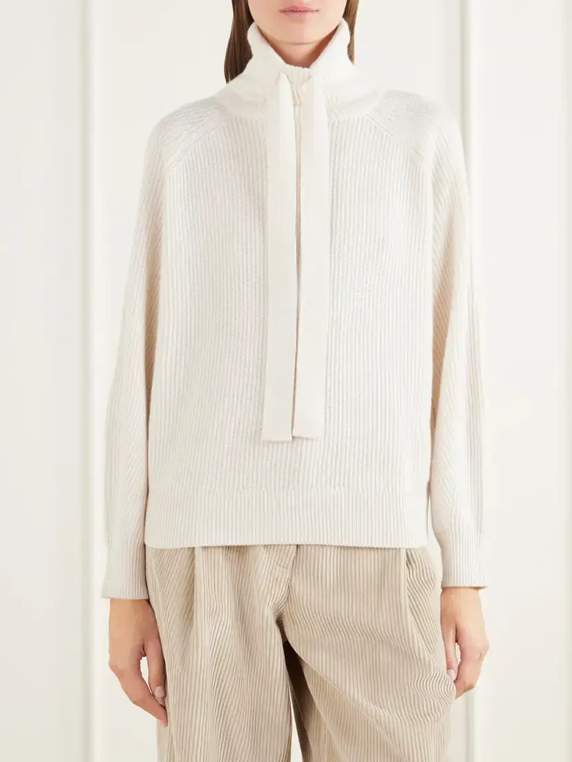 Brunello Cucinelli Cashmere Mock-neck Sweater | Thumbnail 3 Brunello Cucinelli Cashmere Mock-neck Sweater | Thumbnail 3