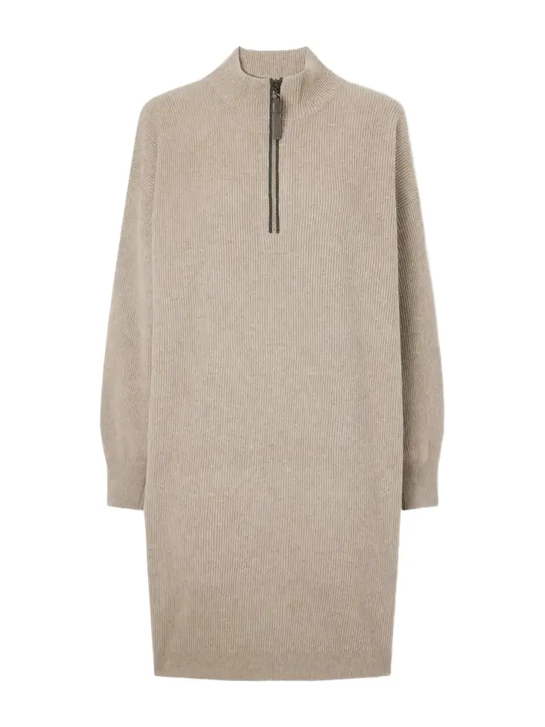 Brunello Cucinelli Bead-embellished Ribbed Wool Cashmere And Silk-blend Knitted Mini Dress