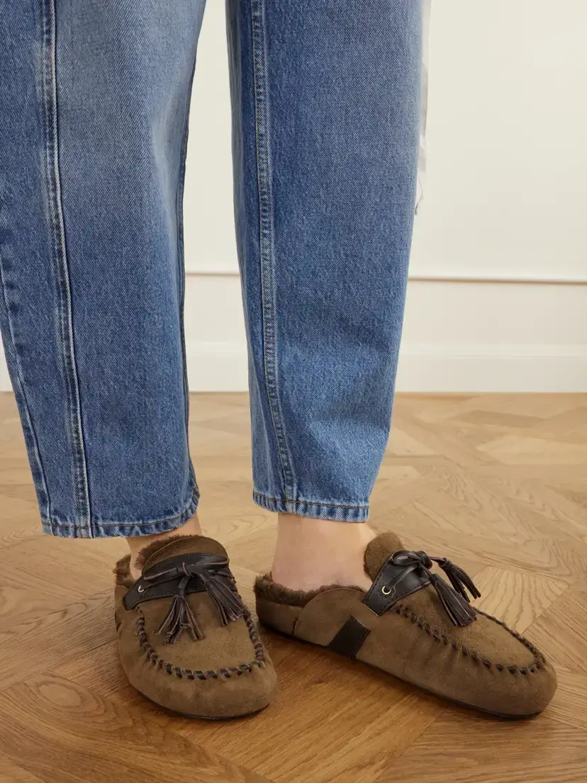 Isabel Marant Malvin Tasseled Leather-trimmed Suede Loafers | Thumbnail 2 Isabel Marant Malvin Tasseled Leather-trimmed Suede Loafers | Thumbnail 2