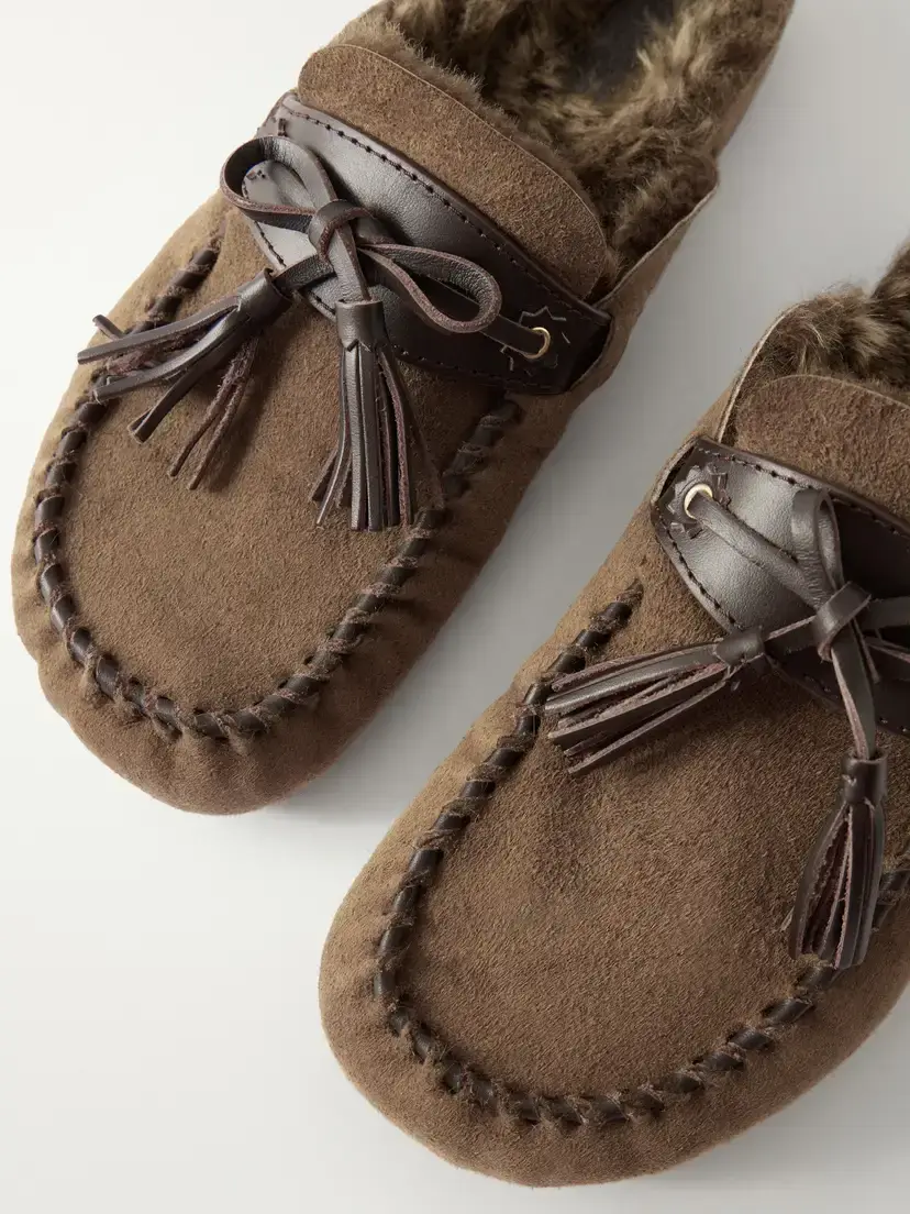 Isabel Marant Malvin Tasseled Leather-trimmed Suede Loafers | Thumbnail 5 Isabel Marant Malvin Tasseled Leather-trimmed Suede Loafers | Thumbnail 5