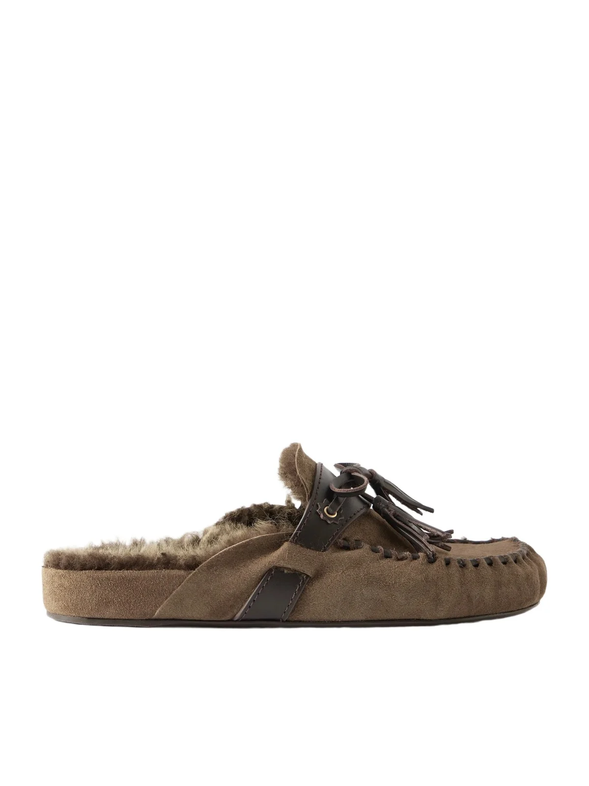 Malvin Tasseled Leather-trimmed Suede Loafers Malvin Tasseled Leather-trimmed Suede Loafers
