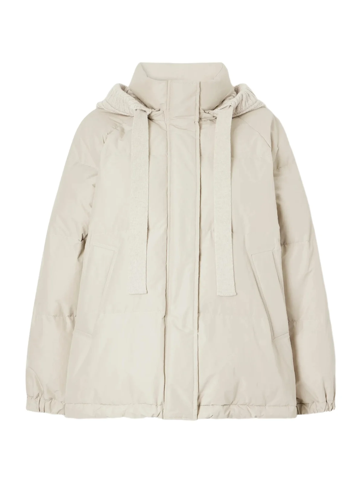 Brunello Cucinelli Hooded Quilted Padded Cashmere-trimmed Cotton-blend Shell Jacket