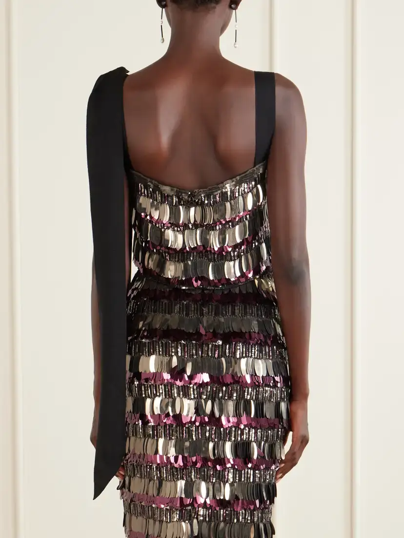 Carolina Herrera Embellished Silk Double Georgette Cropped Top | Thumbnail 3