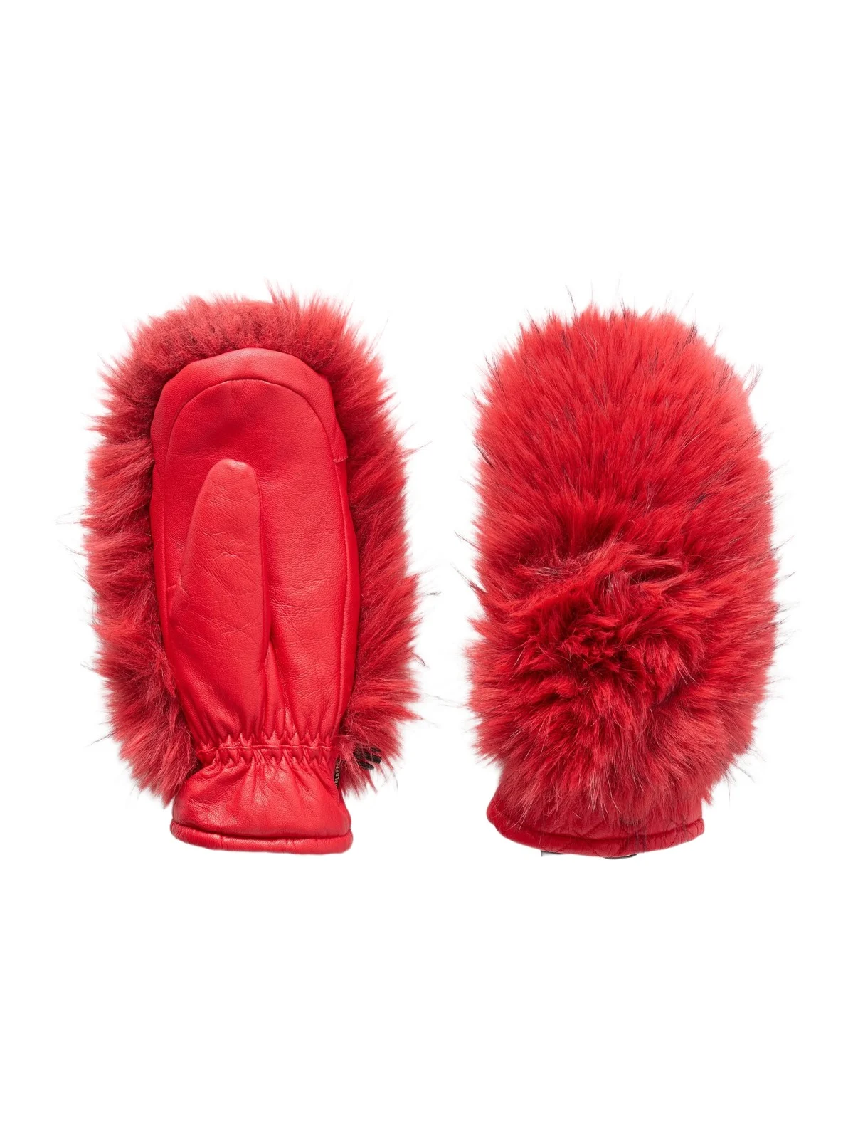 Goldbergh Hill Plush-trimmed Padded Leather Ski Gloves