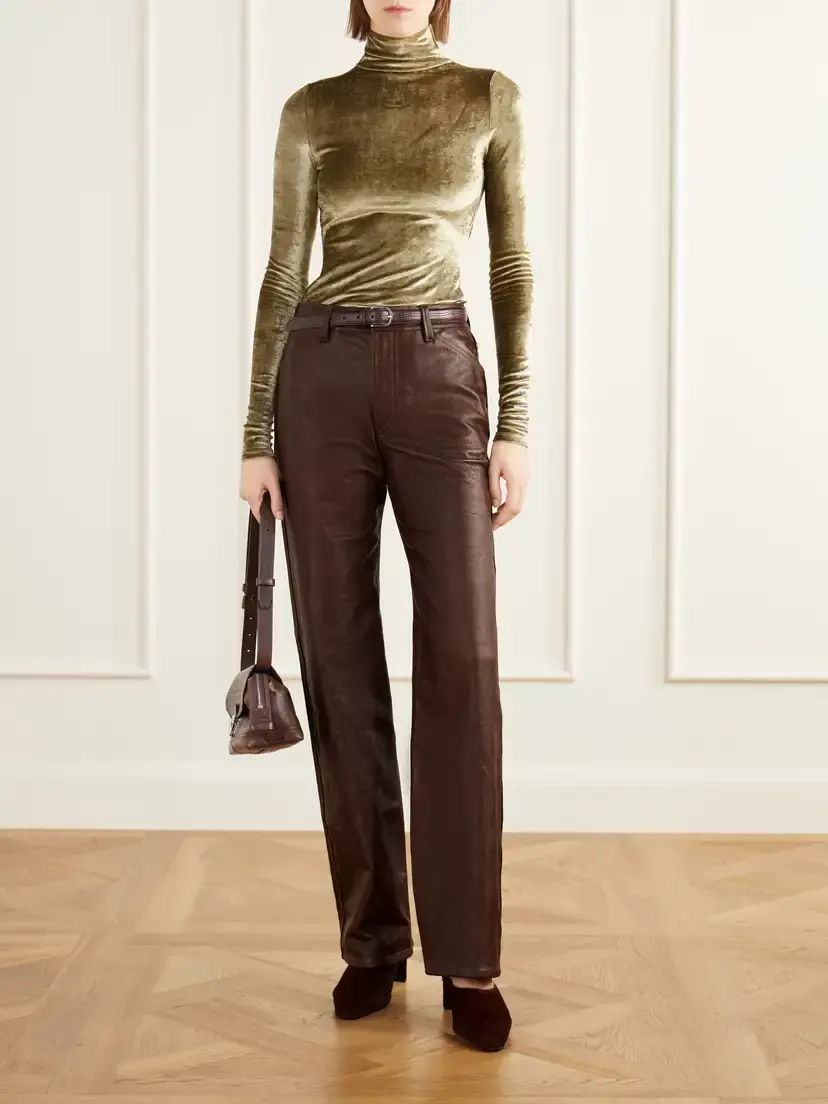 Lemaire Textured-leather Straight-leg Pants | Thumbnail 2