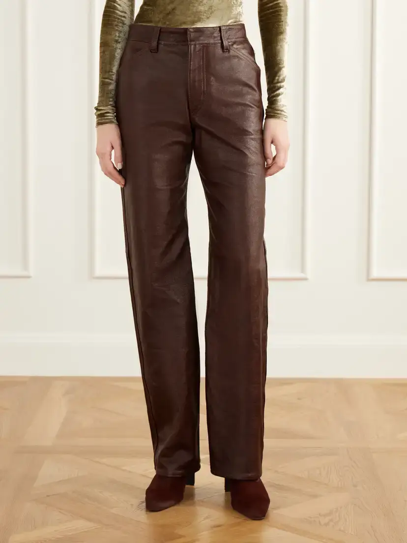 Lemaire Textured-leather Straight-leg Pants | Thumbnail 3