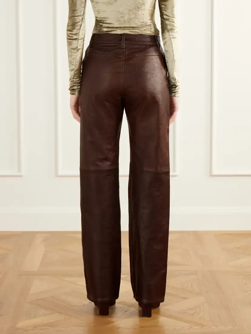 Lemaire Textured-leather Straight-leg Pants | Thumbnail 4