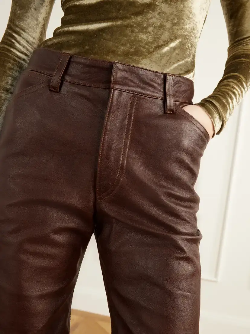 Lemaire Textured-leather Straight-leg Pants | Thumbnail 5