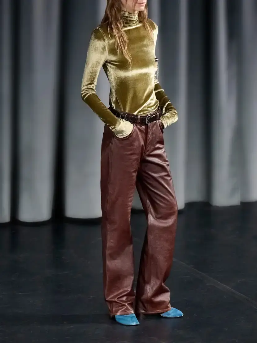 Lemaire Textured-leather Straight-leg Pants | Thumbnail 6